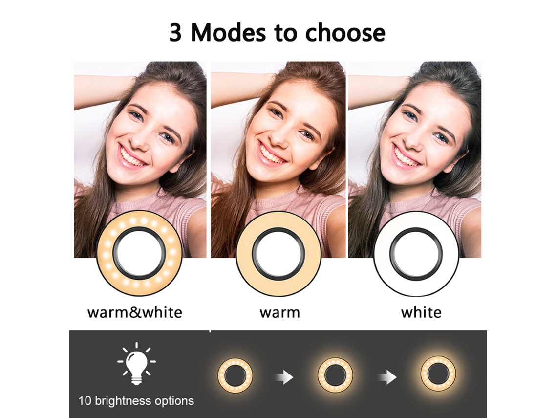Dimmable Wide Dimming Range Led Ring Fill In Light Tripod For Camera Photo Studio Selfie Photography LAXISCREED