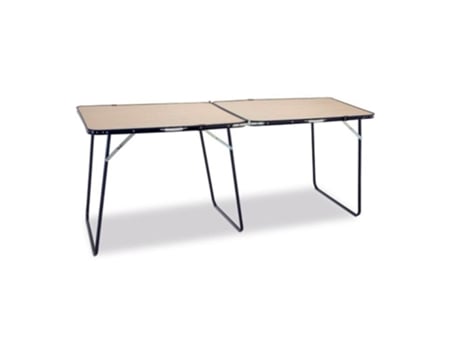 Mesa Plegable 160x60 Cm Tubo Azul Beige 878ddc Eredu