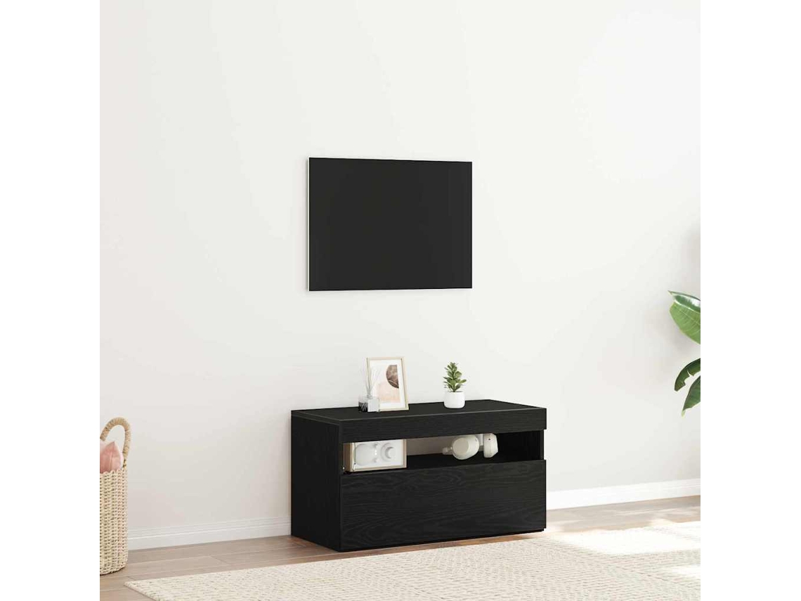 Vidaxl Gabinete Para Tv 75 X 35 X 40 Cm Carvalho Preto