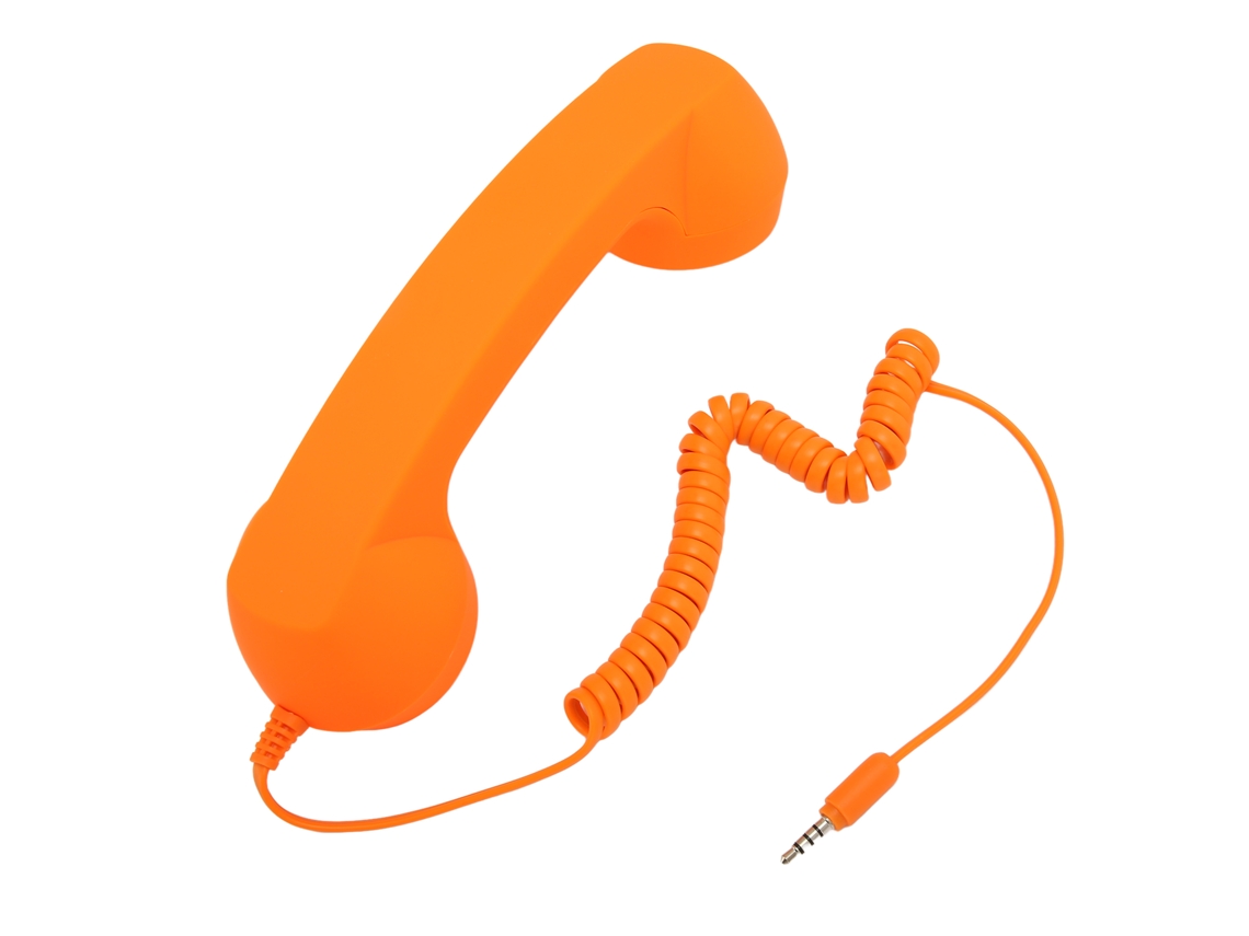 Fone De Ouvido Plug 3.5mm Com Protetor Contra Radiação E Retro