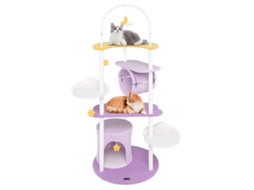 Árvore para Gatos de 158 cm com Plataforma Lua, Caverna e Brinquedos NORTHIO