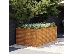 Vidaxl Canteiro Elevado De Jardim 196x100x69 Cm Aço Corten