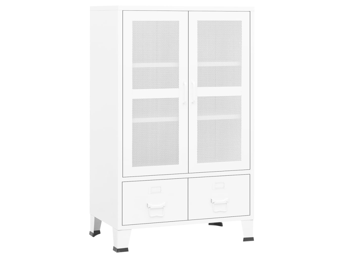 Storage Chest, Storage Chests Vidaxl Branco Metal (n/a)