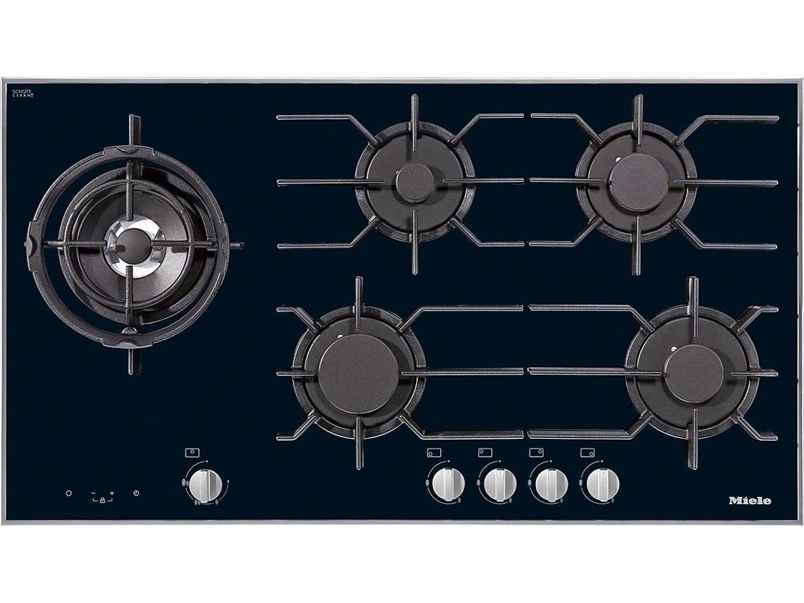 Placa de Gás MIELE KM 3054-1 (Gás Butano-Propano - 94.2 cm - Preto)