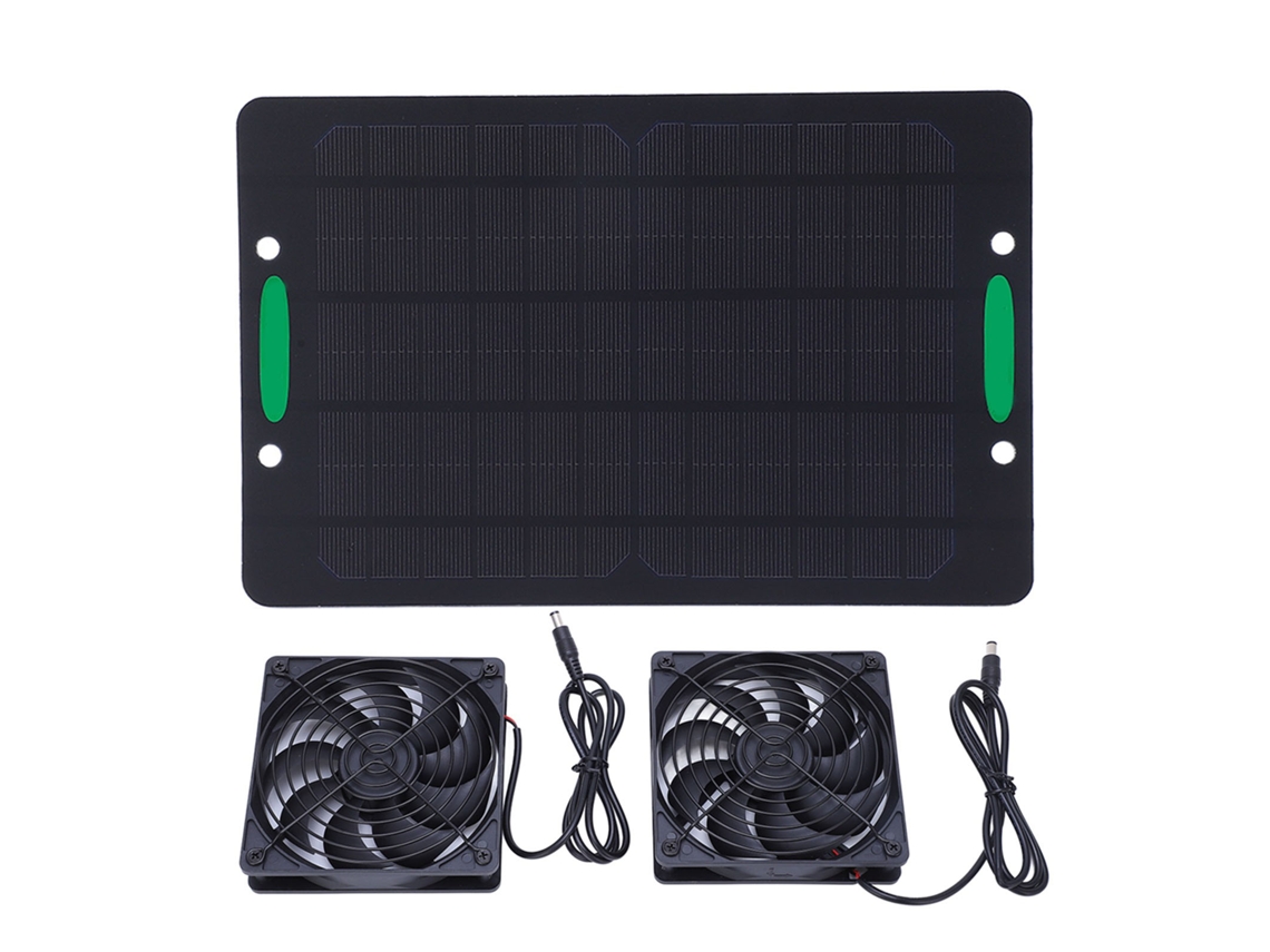 Ventilador Solar 10w Exaustor para Estufa e Galpão
