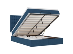 Ottoman Bed, Ottoman Beds Vidaxl Azul Tecido (140 X 190 Cm)