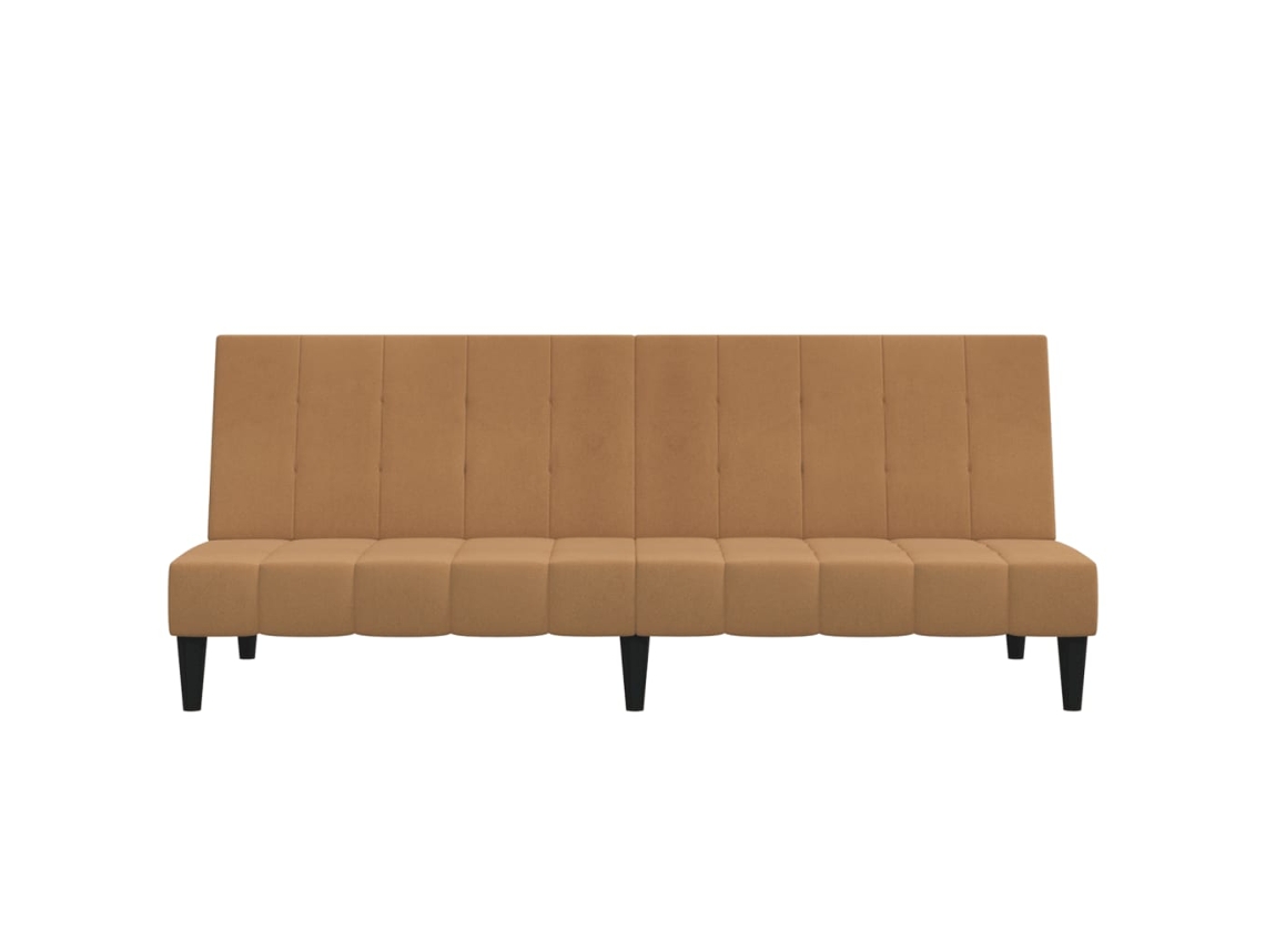 Sofá Cama VIDAXL de 2 lugares tecido microfibra cinzaacastanhado (200 x 84.5 x 69 cm) Worten.pt