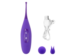 Vibrador De Massagem De Suco 2 Em 1 Com 8 Modos Para Mulheres (roxo)