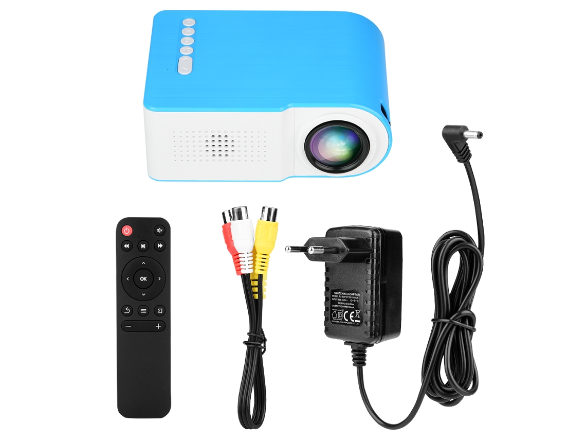Projetor LAXISCREED Yg210 Mini Hd Azul