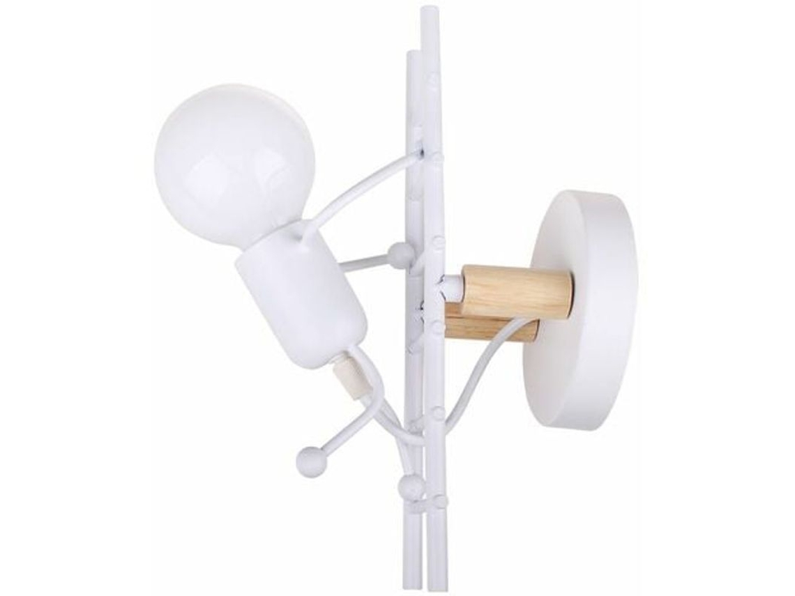 Lâmpada de parede Nova Line, estilo Homem de Ferro, criativa, industrial, branca, para quarto infantil | S/MARCA