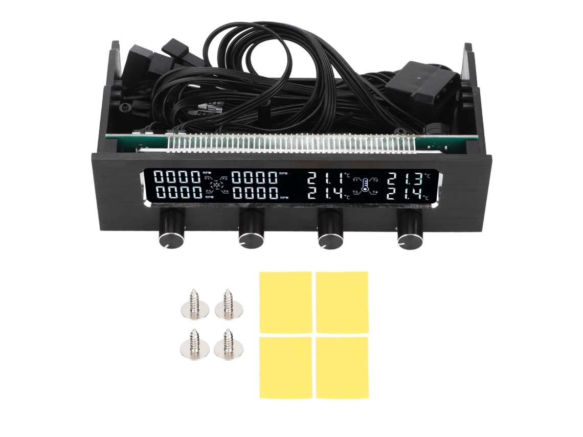 Controlador De Ventilador Para Pc Com Velocidade Ajustável, Display Lcd E Controle De Temperatura Para Resfriamento De Pc