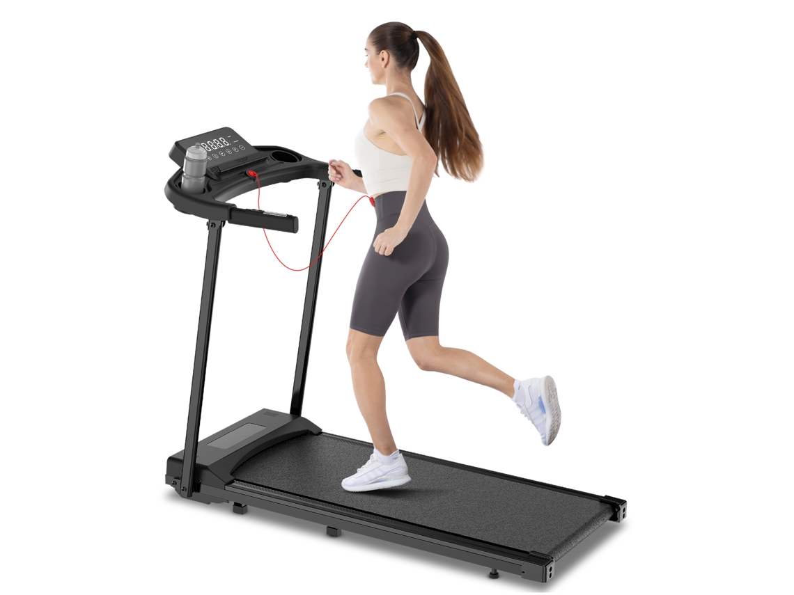 Passadeiras de Corrida RACINGREAT A2b 12 Km/h, 3.0hp, 12 Programas, Fitshow App, Dobrável, Bluetooth, Superfície 103x39cm, Preto