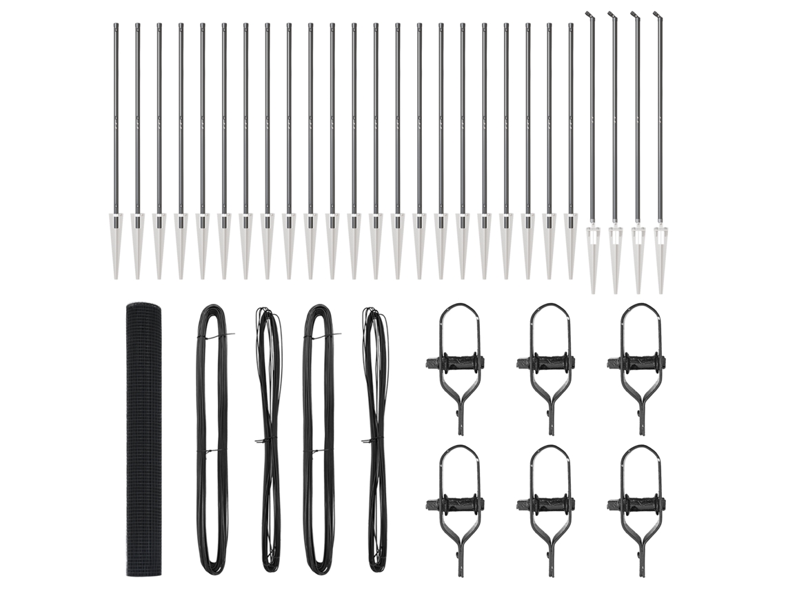 Conjunto 1 Painéis De Cerca Vidaxl Cinzento Aço (50 X 1,2 M)
