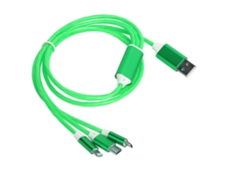 Cabo de Carregamento Usb Multifuncional 3 em 1 LAXISCREED