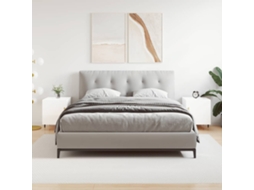 Vidaxl Mesa Cabeceira 2pcs 40x40x50cm Deriv. Madeira Branco Brilhante