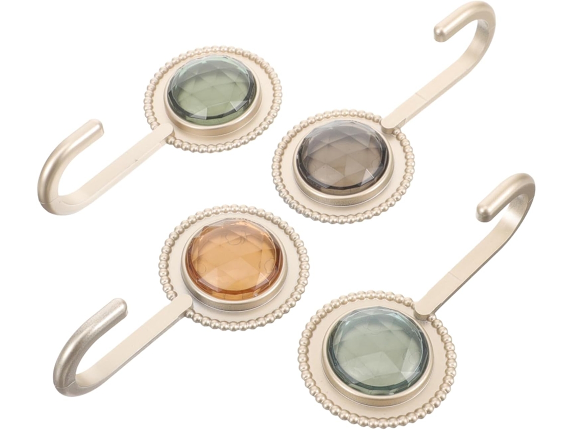 Ganchos Adesivos De Parede, Sem Marcas, Com Design Elegante De Strass