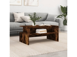 Vidaxl Mesa De Centro 90x55x42,5cm Derivados Madeira Carvalho Fumado