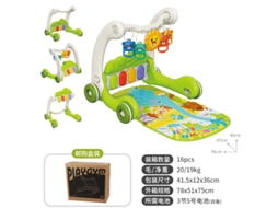 Brinquedo 2 em 1 para Bebês: Andador Multifuncional com Pedais e Piano.piano Golfinho Zoológico CHENNNLS