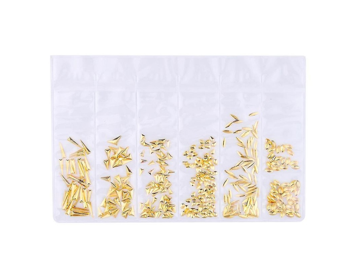 Artesanato de Grampos de Metal para Unhas com Decoração 3d