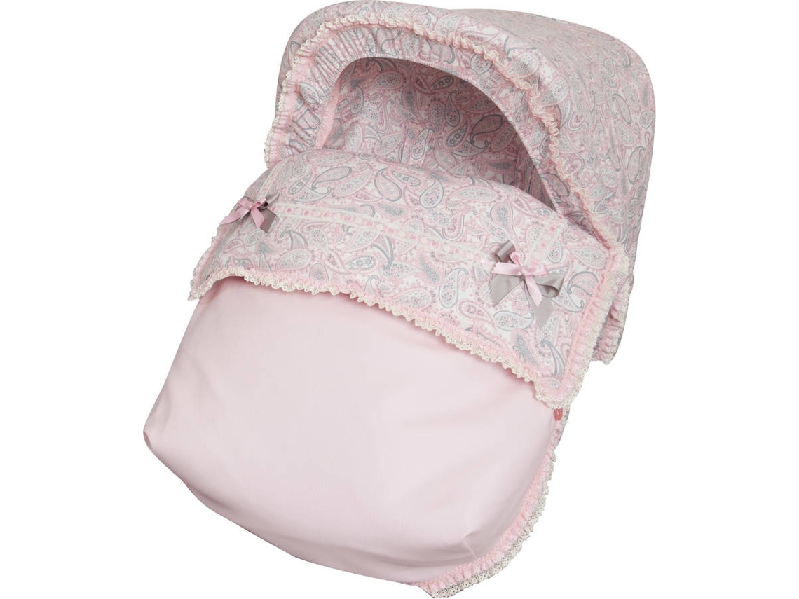 Forra BABYLINE Caramelo Rosa (capota não incluida)