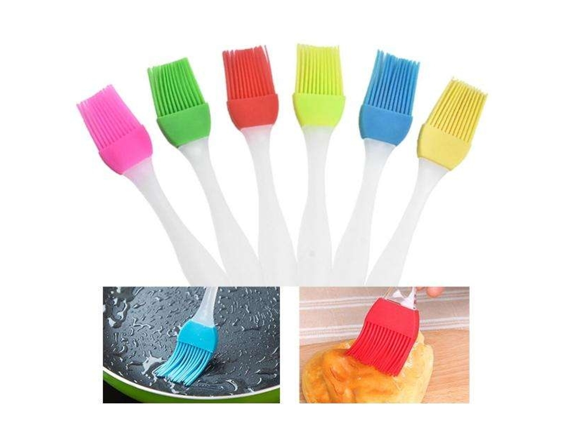 Conjunto De 3 Pincéis De Silicone Multicoloridos Para Cozinhar, Pincel Para Pão E Para Confeitaria