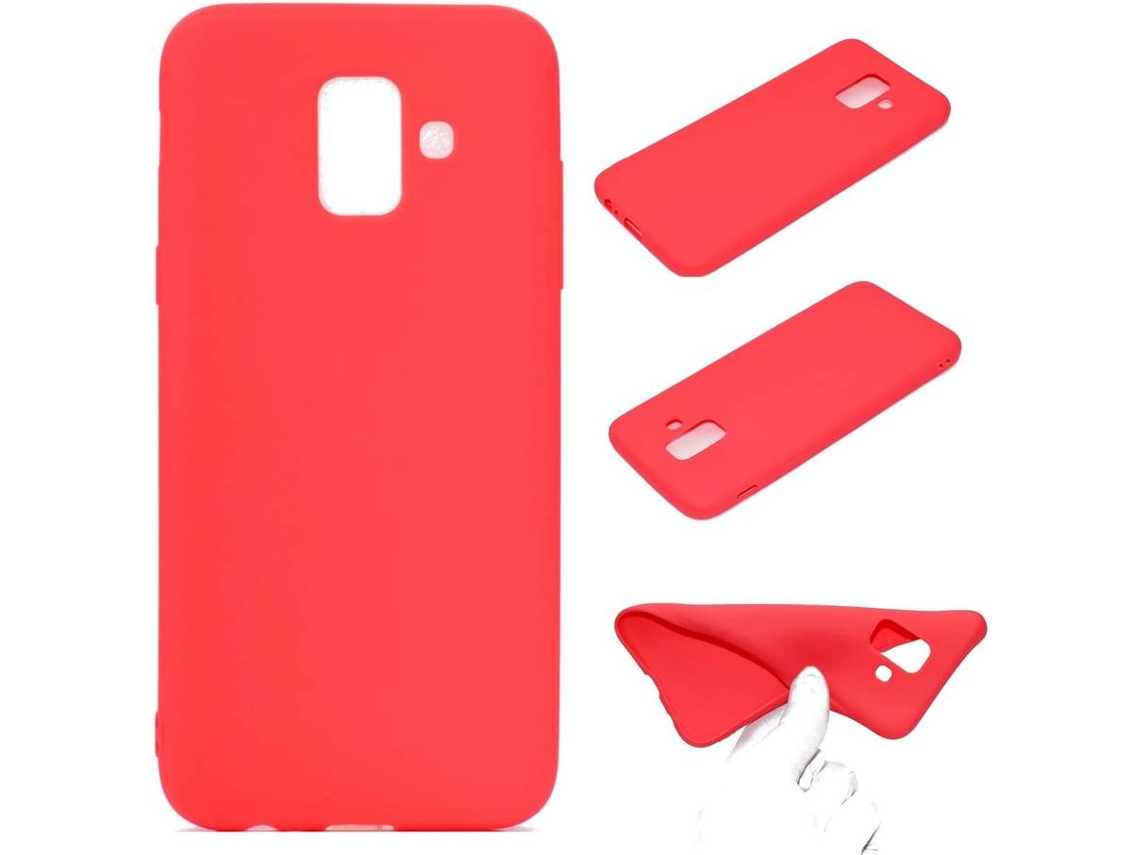 Capa Samsung A6 2018 HONGWE. Vermelho