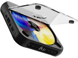 Leitor Cd Portátil Recarregável Com Tecnologia 3d Avançada E Tela Lcd Para Ouvir Música De Cds E Pen Drives.