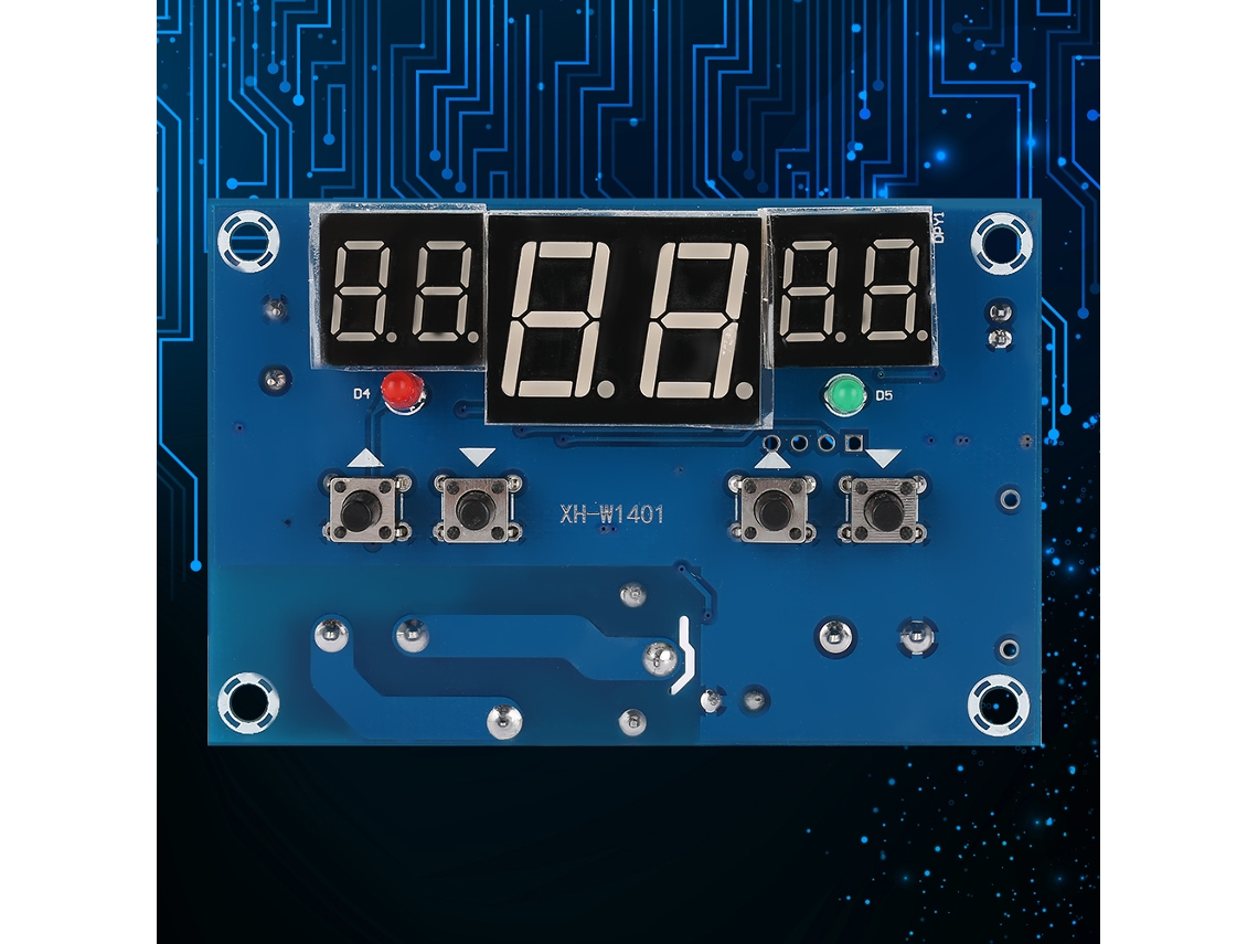 Controlador de Temperatura Display Led Digital 12v 10a