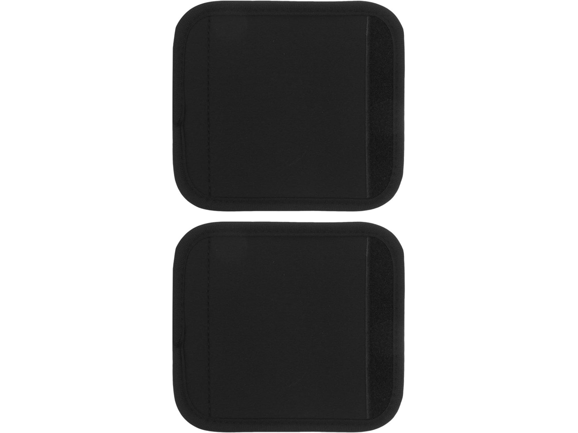 Capas Protetoras Pretas Para Alças De Malas, Conjunto Com 2 Unidades, Em