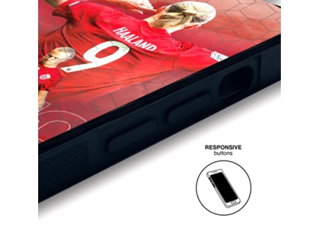 Capa Oficial Protetor para iPhone 14 Pro Max PHONECASES3D Pele Sintética Preto