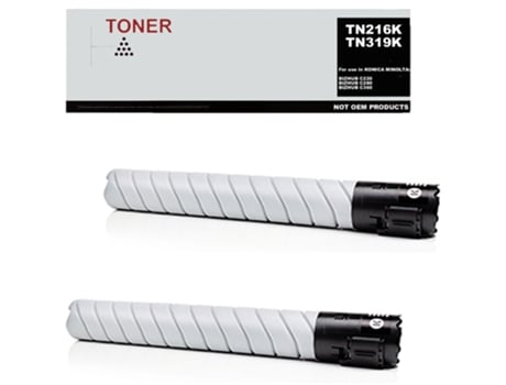 Pack 2 Toner Compatível com Konica Minolta A11G151 / A11G150 Tn216K / Tn319K