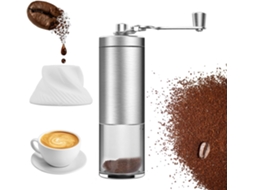 Moedor De Café Manual Aço Inoxidável, Moagem Ajustável, Para Espresso, Prensa Francesa E Café Coado, Uso Em Casa E Viagens