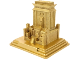 Estátua Religiosa Católica Resina Dourada Delicada Decoração Ornamento Prático Escritório Escultura Durável GOKOCO