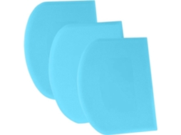 Raspador De Massa - Cortador De Massa 3 Peças 4,7x3 Pol - Flexível - Antiderrapante - Acessório De Confeitaria