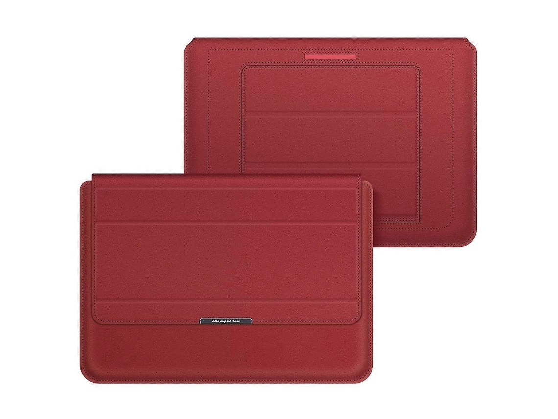 Bolsa De Pulso Universal 4 Em 1 Para Laptop Com Proteção Impermeável Em Pu, Tamanho: 15/16 Polegadas (vermelha)