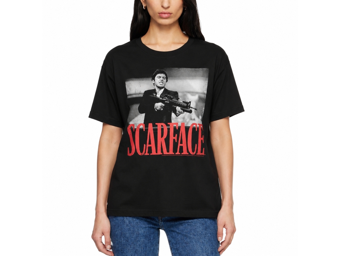 Rockinstone Scarface Movie Shootah Black Adult T-shirt Size:l