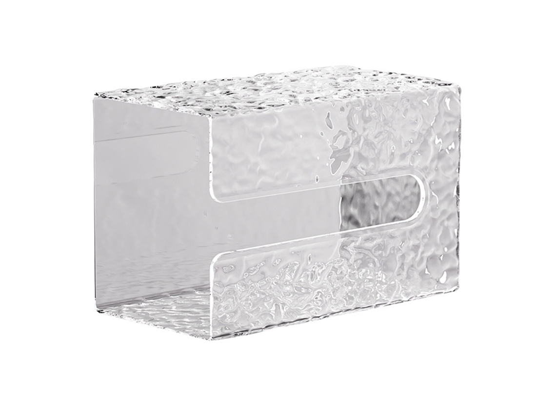 Caixa de papel higiênico de parede padrão Glaciar multifuncional estilo luxo leve para banheiro em S/MARCA