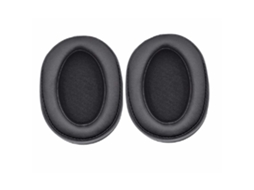 Almofadas Zruxe Para Auscultadores Sony Mdr-100abn / Wh-h900n (espuma De Memória, Pele Ecológica, Preto)