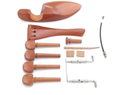 Solidchoice- Viool Accessoires Kit - 4/4 Viool - Kinsteun - Staartstuk - Haringen - Hoogwaardig Hout - Bescherming En Geluidskwaliteit - Vioolaccessoi