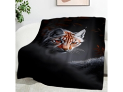 Manta Lynx 220x240 Cm Multifuncional Macia e Aconchegante em Flanela Ideal para Cama Escritório Cochilos Conju