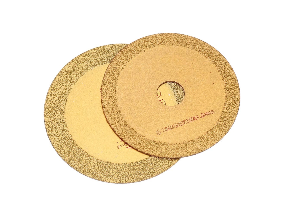 Disco de Serra Circular Diamantado 100/110 Mm com Ponta Carboneto Silício para Corte Mármore e Aço Inoxidável