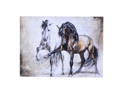 Laxiscreed Quadro De Pintura A Óleo Retro Com Cavalo Para Decoração De Interior