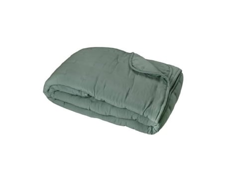 Colcha Acolchoada de Microfibra Verde Limão 240X260 Cm TOISON D'OR