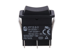 Rebe interruptor Rocker Industrial Pequeño On Off Botão de Pulsão Abs Resistente Ip55 18a/20a 125/250v 1 Unidade de Peça