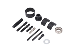 Kit extrator de volante de 14 peças para reparo e manutenção automotiva, alta precisão e portátil.