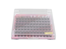 Cílios Falsos D Curl 14mm Densos Diy Extensão Para Maquiagem Diária 84 Clusters