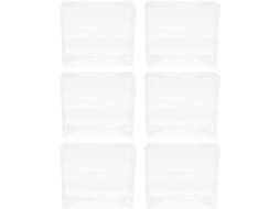 Conjunto De 6 Caixas Transparentes Homsfou Para Embalar Doces, Guloseimas E Lembrancinhas De Festa Caixas Plásticas Com