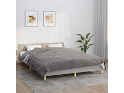 Vidaxl Manta Pesada 13 Kg 200x230 Cm Tecido Cinzento