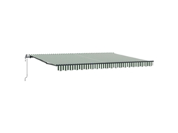 Conjunto 1 Toldo Retrátil Vidaxl Verde Tecido (450 × 350 Cm)
