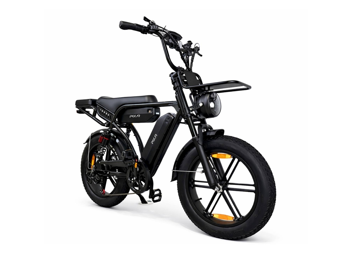 Bicicleta Elétrica PIXAR M9 com Suspensão Total e Bateria Dupla de 48v 35ah.